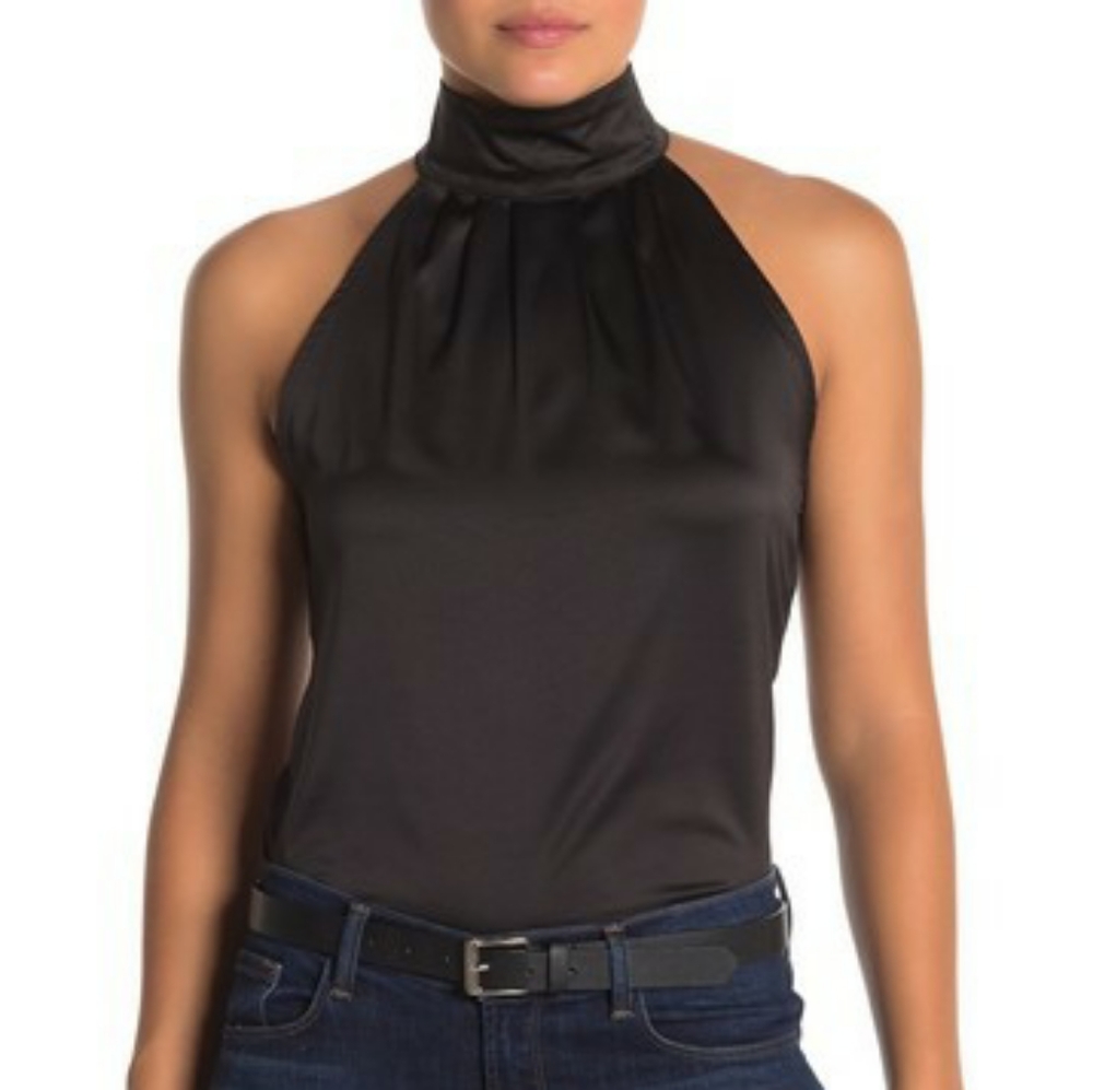 Kendall & Kylie Halter Keyhole Cutout Top Small